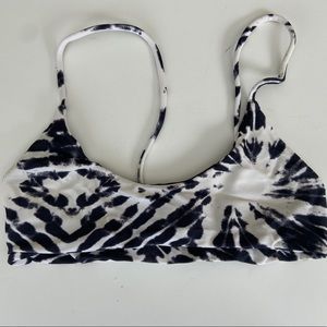 MIKOH tie dye print bikini top